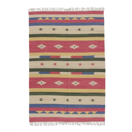 Covor Chilim Indian 140x200 covor kilim modern din bumbac