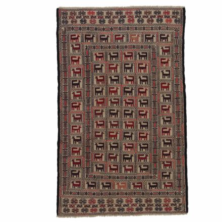 Covor kilim nomadic afgan Adarskan 129x208 covor de perete țesut manual