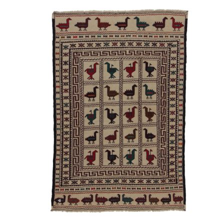 Covor kilim nomadic afgan Adarskan 126x192 covor de perete țesut manual