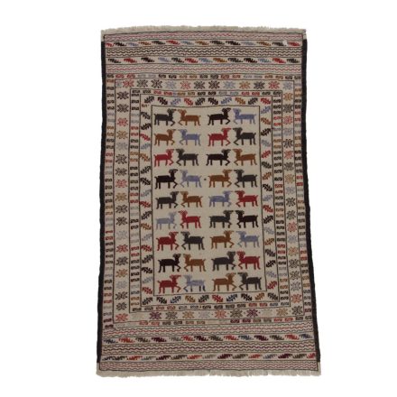 Covor kilim nomadic afgan Adarskan 136x194 covor de perete țesut manual