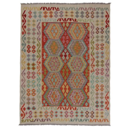 Covor Kilim afgan Chobi 243x181 covor țesut manual din lână