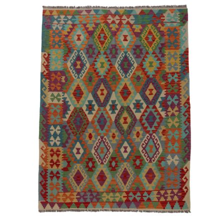 Covor Kilim lână Chobi 243x188 kilim afgan țesut manual