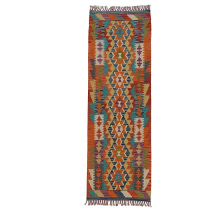 Covor kilim Chobi 71x210 afgane kilim din lână țesut manual 