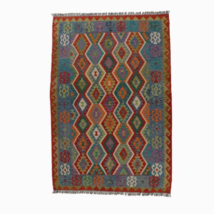 Covor tesut manual din lana Chobi 211x302 covor Kilim afgan