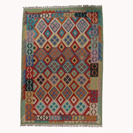 Covor tesut manual din lana Chobi 205x293 covor Kilim afgan