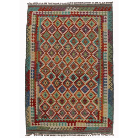 Covor tesut manual din lana Chobi 202x293 covor Kilim afgan