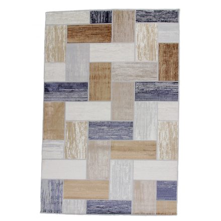 Covor modern gri albastru maro SAMI 200x300 covor pentru living sau dormitor