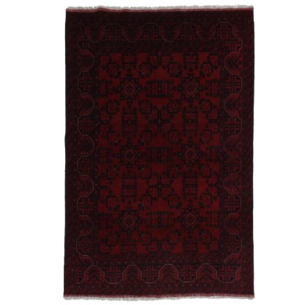 Covor oriental din lână burgundy Khalmohamadi 128x189 covor manual pentru living sau dormitor