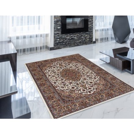 Covor Persan bej închis MEDALION 140x200 covor exclusiv pentru living sau dormitor