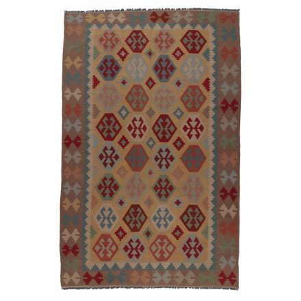 Covor kilim etnic Chobi 304x197 kilim din lână afgană țesută manual